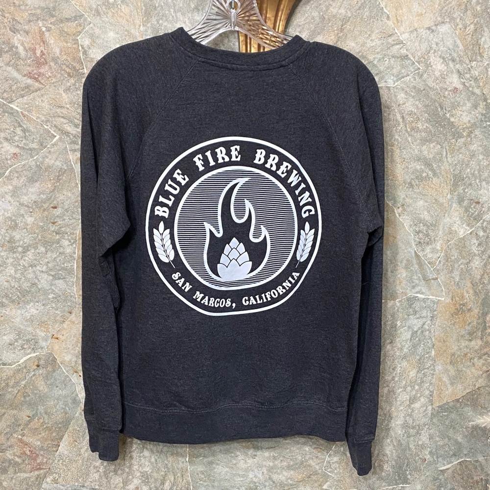 Prost Pull over long sleeve sweatshirt blue fire brewing San Marcos California